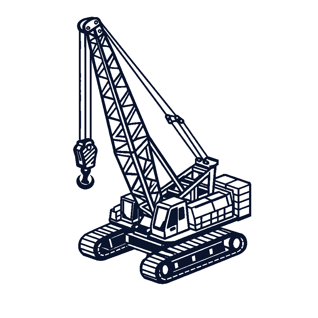 FIELDISO Crawler Crane Oversized Tee