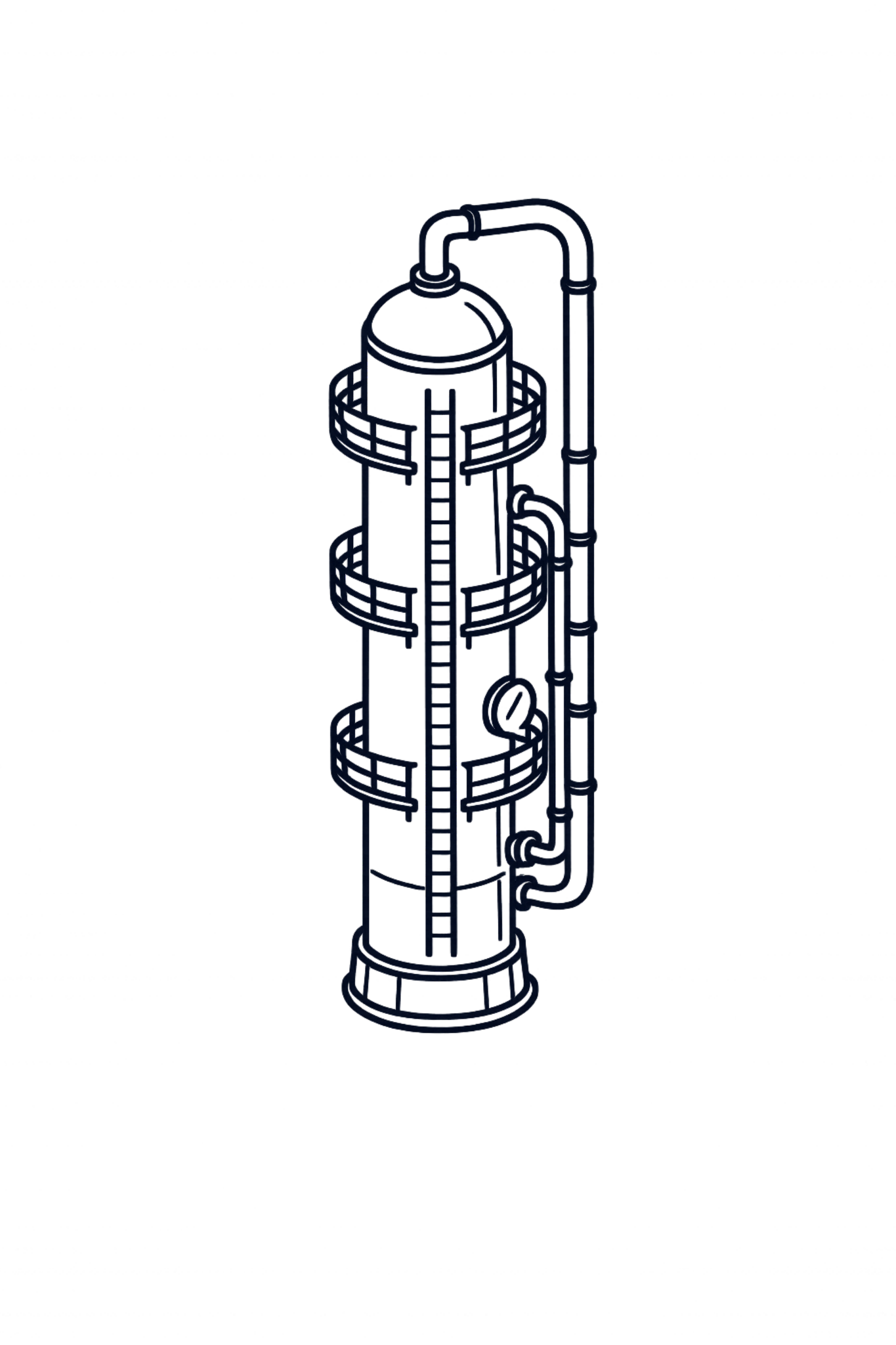 FIELDISO Distillation Column Heavyweight Hoodie