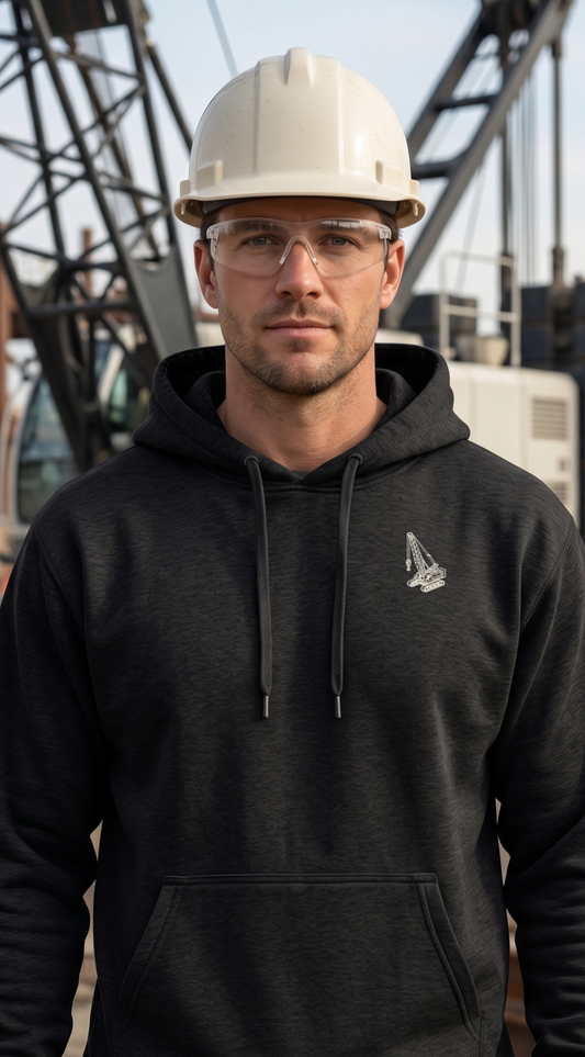 FIELDISO Crawler Crane Heavyweight Hoodie